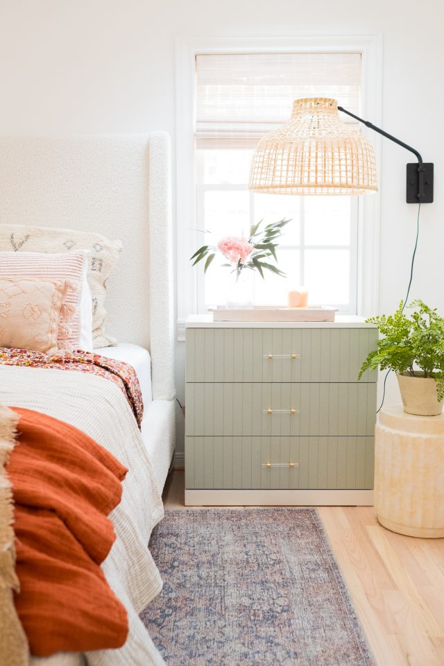 cottage bedroom reveal - a pop of color by Ashley Rose of Sugar & Cloth