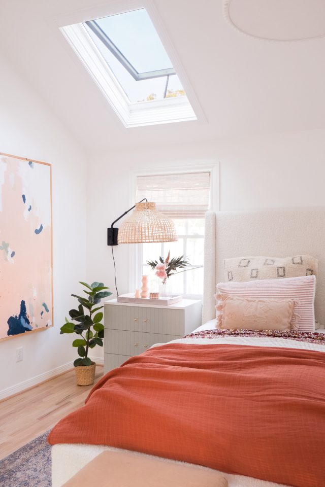 photo of a how skylights can bring in natural light to a room by Ashley Rose of Sugar & Cloth