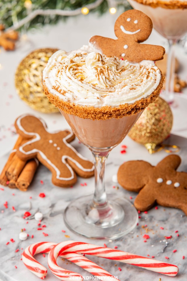 Gingerbread Martini Recipe for Christmas cocktail recipes 