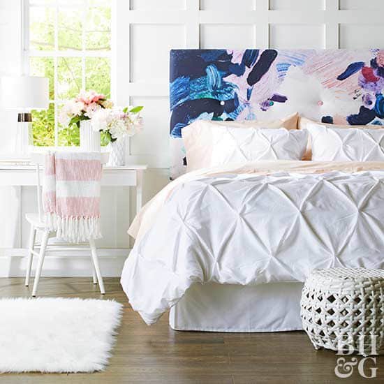 Simple DIY Tufted Headboard for DIY Headboard Ideas 