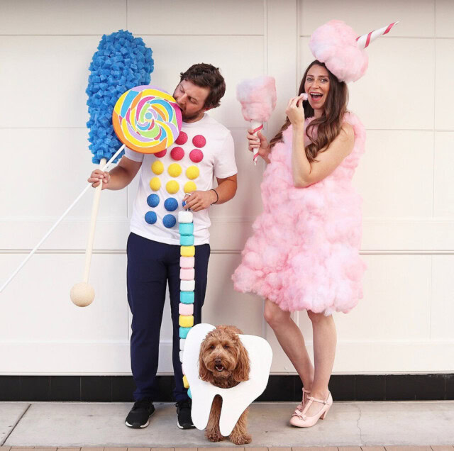 Baby and dog matching halloween costumes best sale