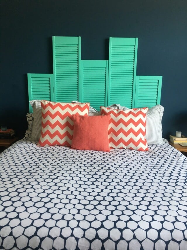 Shutter Headboard for DIY headboard ideas