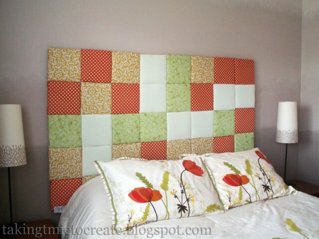 Patchwork Headboard {Tutorial} for DIY Headboard ideas