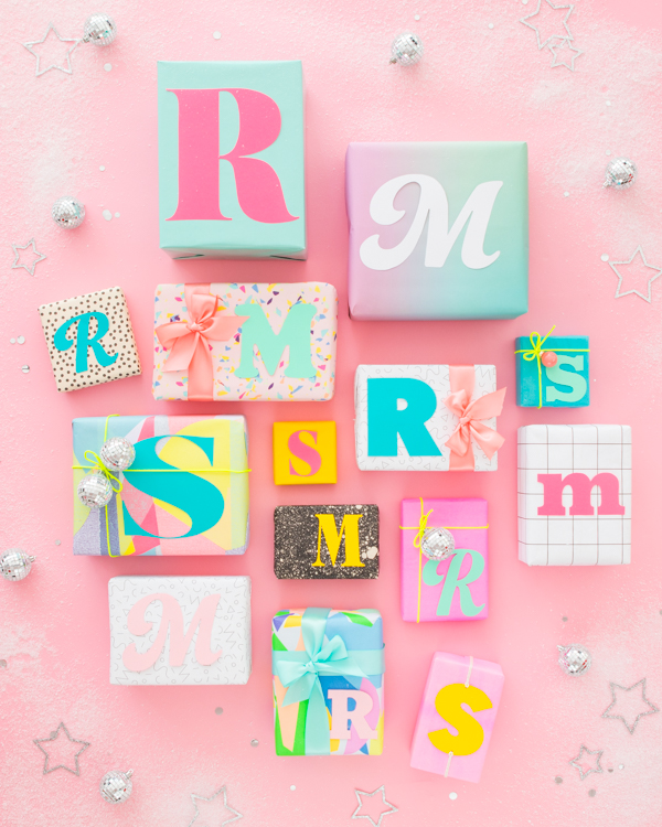 Typographic Gift Tags
