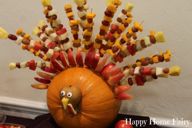 Fruit Kabob Turkey Pumpkin