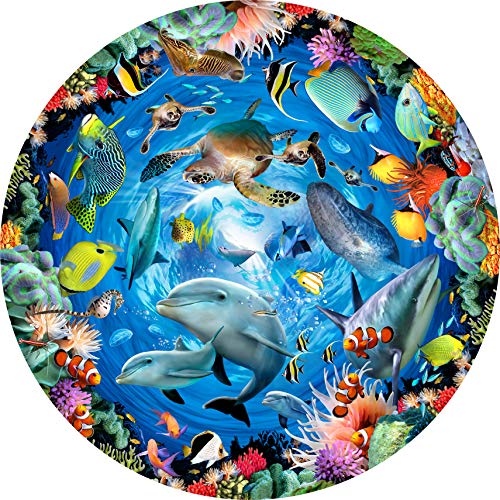 Round Table Puzzles – The Ideal Jigsaw Puzzles for Groups of 2 or More (500 & 1000–Piece Designs) – Ocean View (500 Pieces)