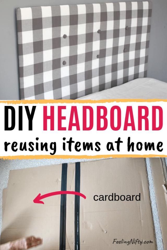 Cheap DIY Cardboard Headboard