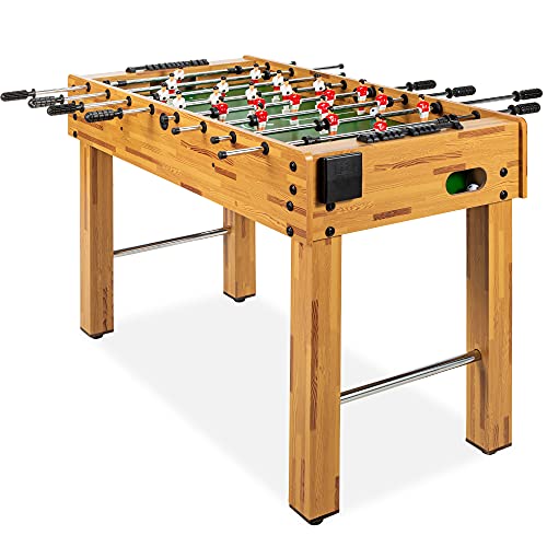 Best Choice Products 48in Competition Sized Foosball Table, Arcade Table Soccer for Home, Game Room, Arcade w/ 2 Balls, 2 Cup Holders