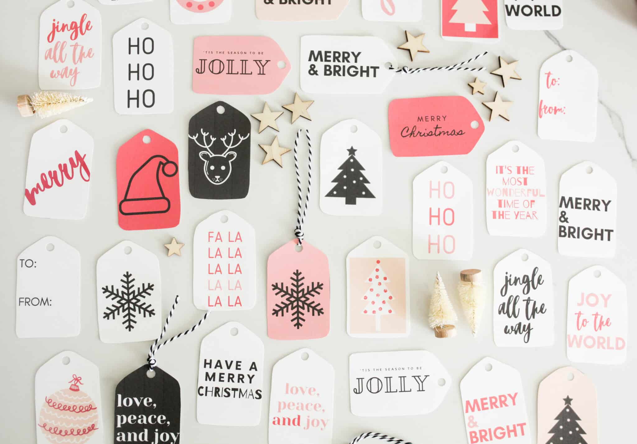 Simple Christmas Gift Tags (Printable)