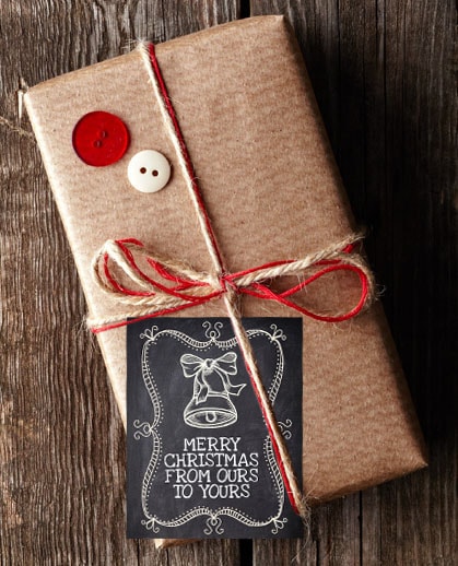 Christmas Chalkboard Gift Tags (Printable)