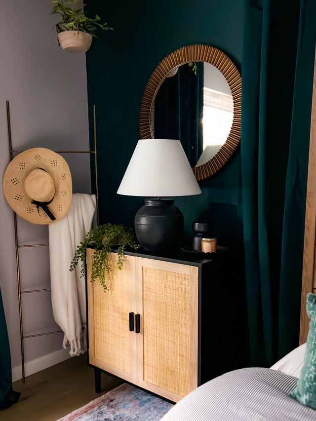 photo of Emerald Green Bedroom Accessories by Ashley Rose of Sugar & Cloth