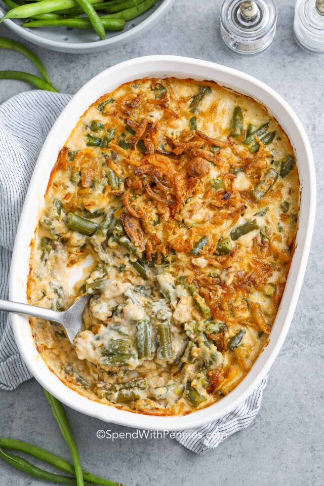 Green Bean Casserole for thanksgiving food ideas