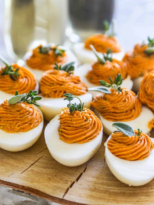 Thanksgiving Deviled Eggs