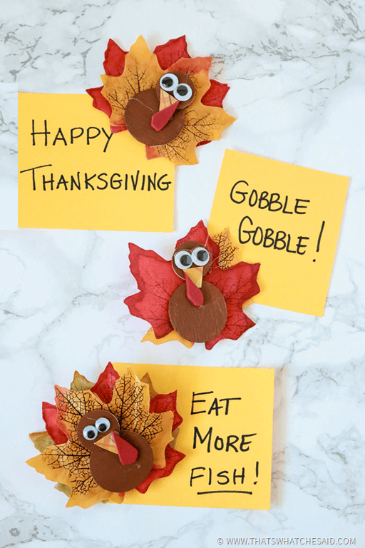 Turkey Magnets for diy turkey decor