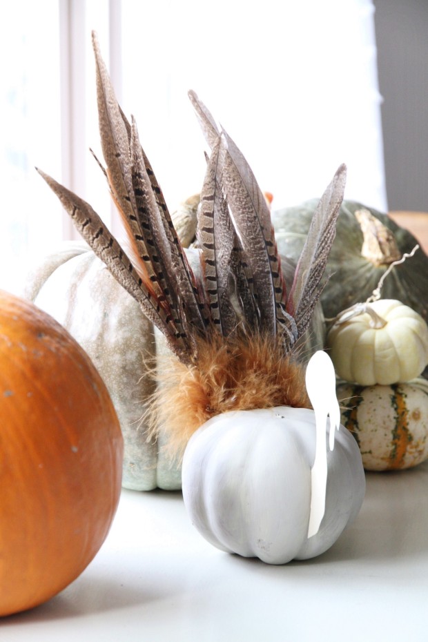 Pumpkin Turkey for diy turkey decor ideas