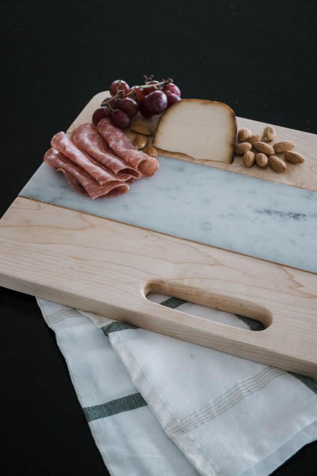 Wood & Marble Cutting Board