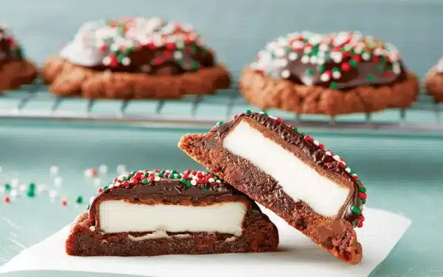 Peppermint Pattie Snowdrifts for Christmas Cookie trays