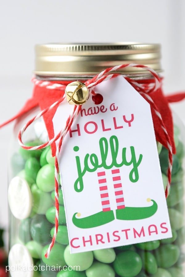 Elf Christmas Mason Jar Gifts