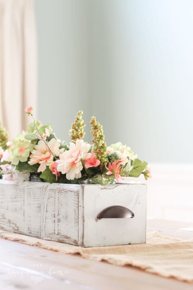 DIY Wooden Box Centerpiece