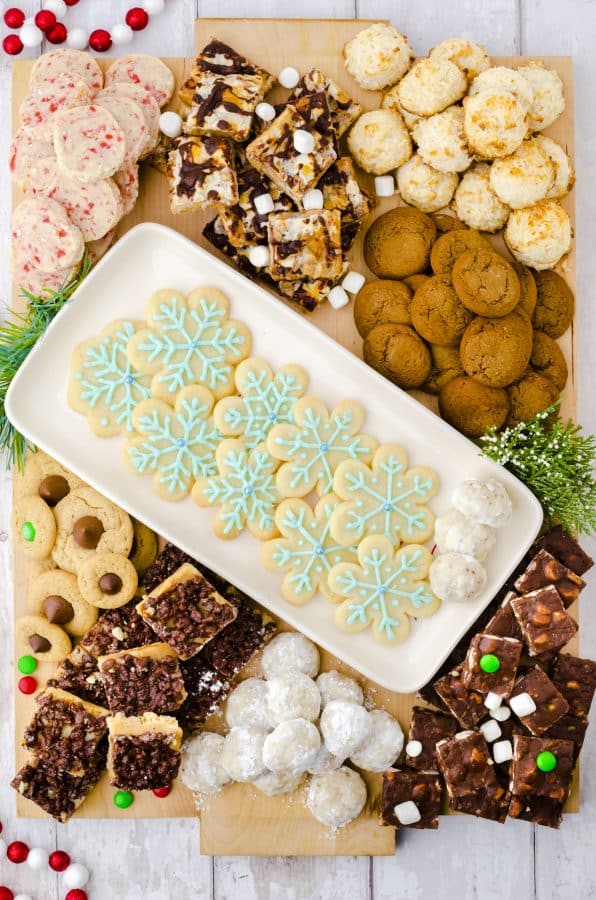 Christmas Homemade Cookie Charcuterie Board