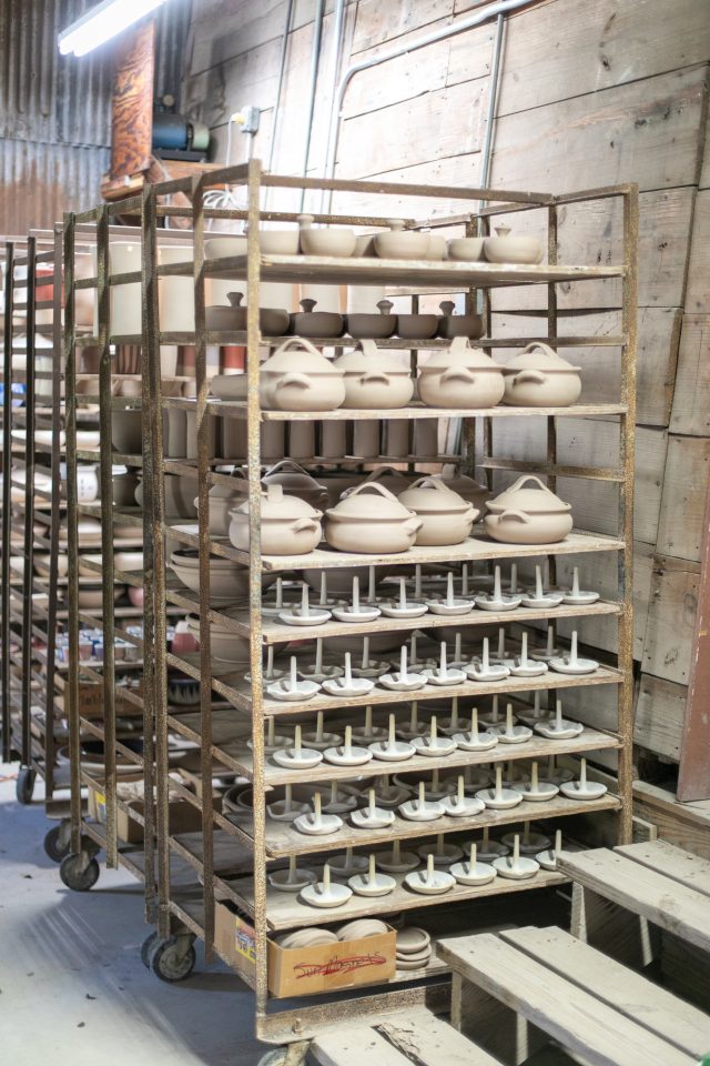 photo of ceramics at The Barn Pottery Gruene Texas by Sugar & Cloth