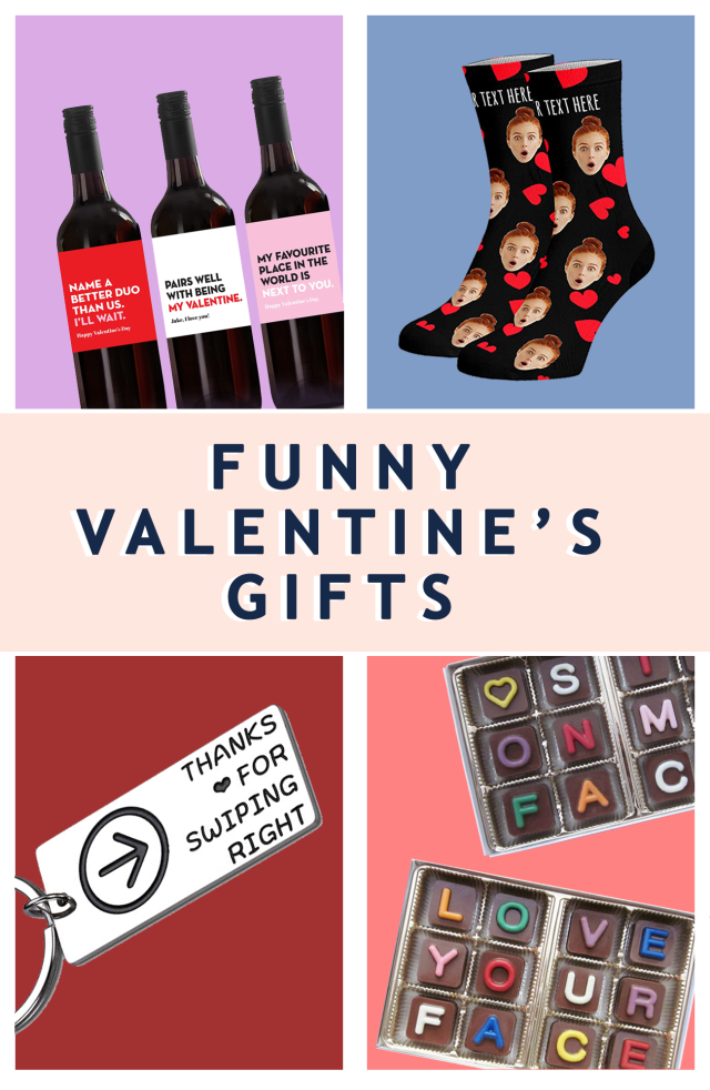 round up of the best funny valentines gifts by Ashley rose of sugar & cloth