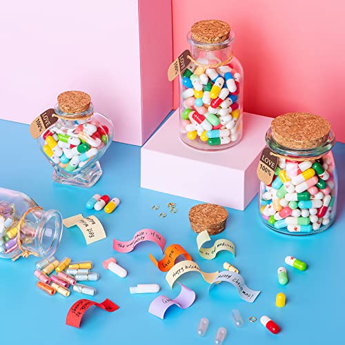 Capsule Letters Message in a Bottle Glass