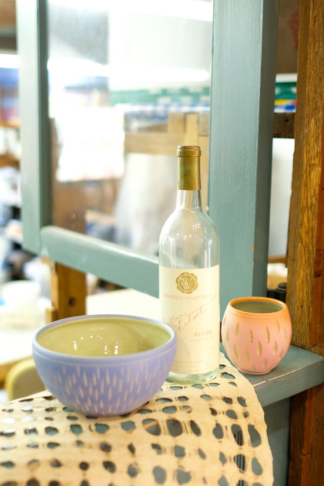 photo of ceramics at The Barn Pottery in New Braunfels as places to shop in New Braunfels by Sugar & Cloth