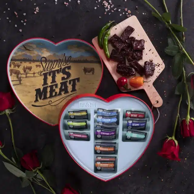 Jerky Heart Box Valentines Day Gifts for Husband