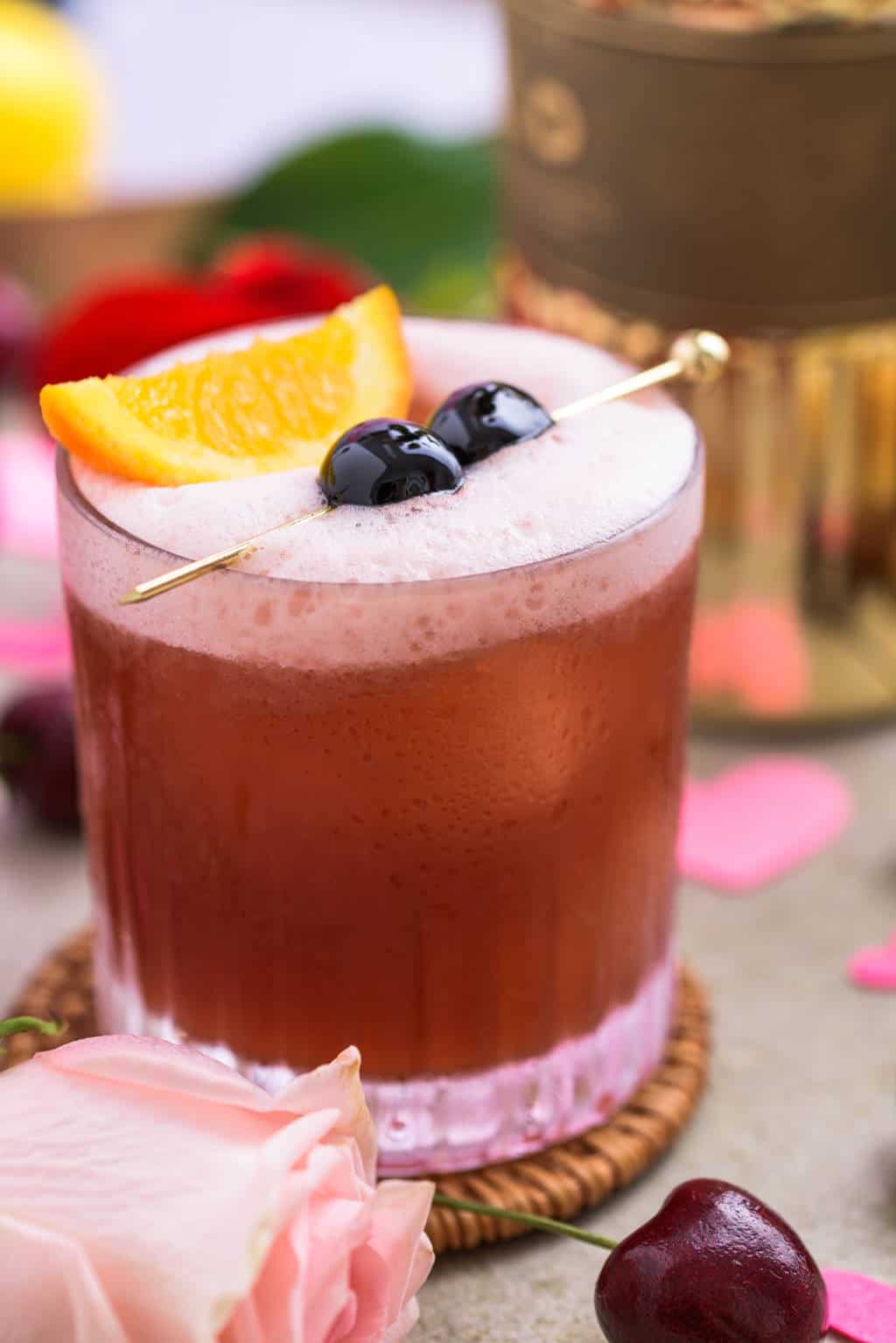 best Cherry vodka sour recipe by sugar and cloth