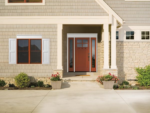 Sophisticated Window Trim and Subtle Brackets