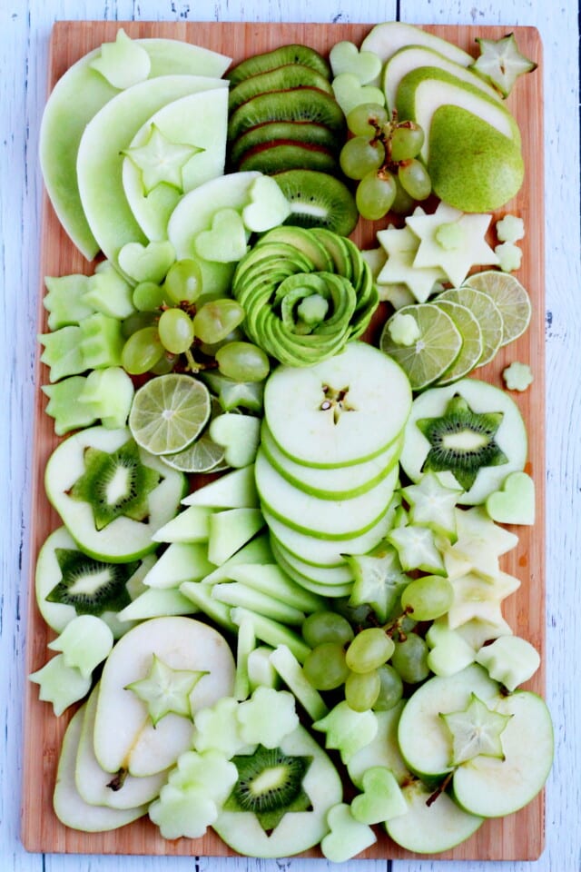 Green Fruit Platter Idea