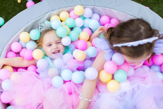 Birthday Party Activity Idea with a ball pit