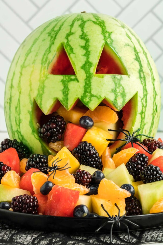 Halloween fruit salad 