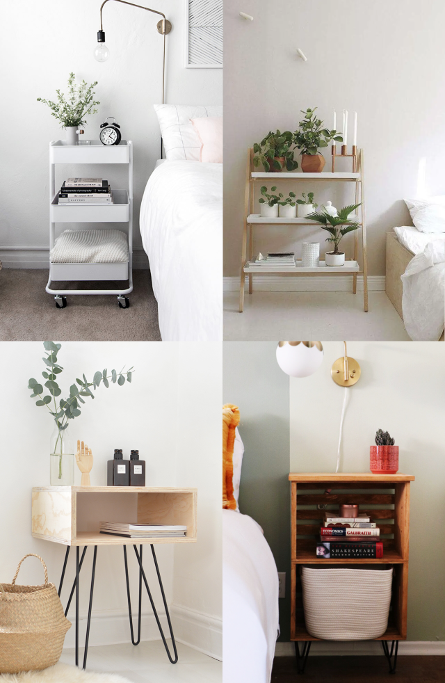 nightstand ideas for your bedroom by Sugar & Cloth