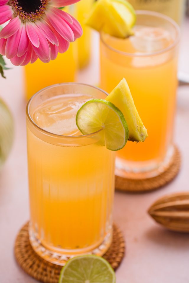 gin and juice recipe with a tropical twist by sugar and cloth