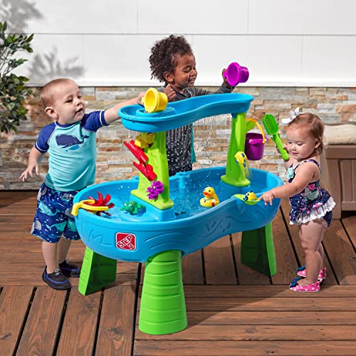Step2 Rain Showers Splash Pond Water Table | Kids Water Play Table with 13-Pc Accessory Set Step2 Rain Showers Splash Pond Water Table | Kids Water Play Table with 13-Pc Accessory Set