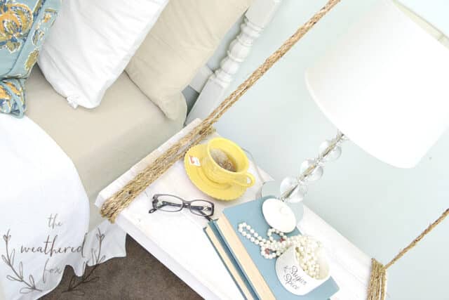 Hanging DIY Nightstand