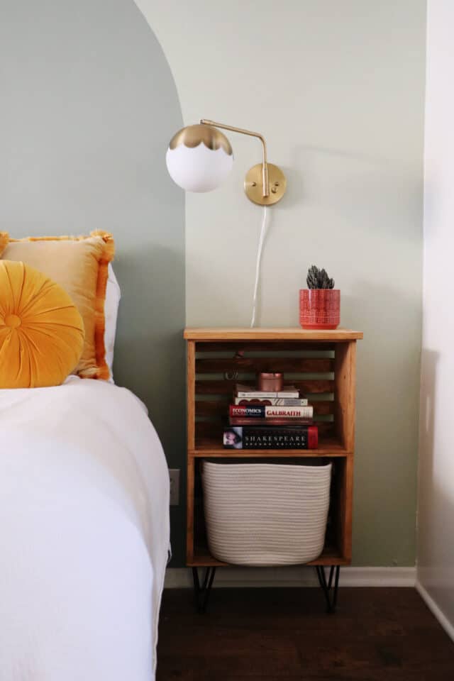 Crate DIY Nightstand