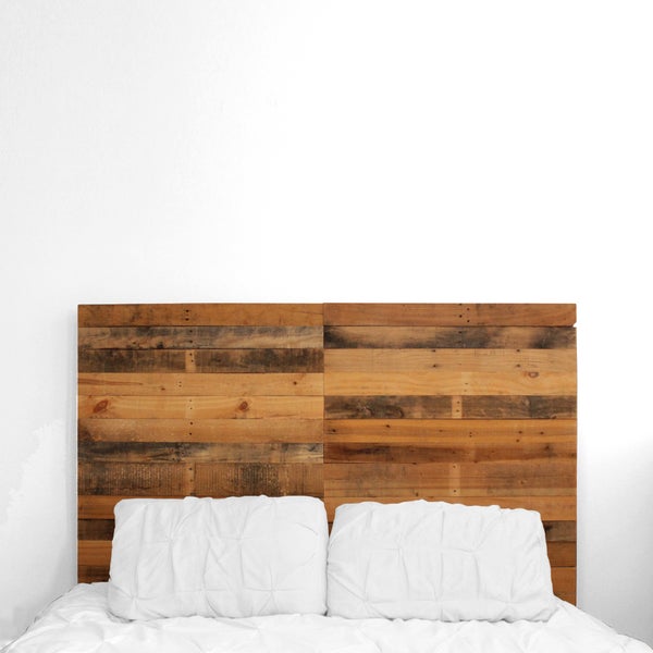 Pallet Wood Headboard for a creative DIY pallet ideas