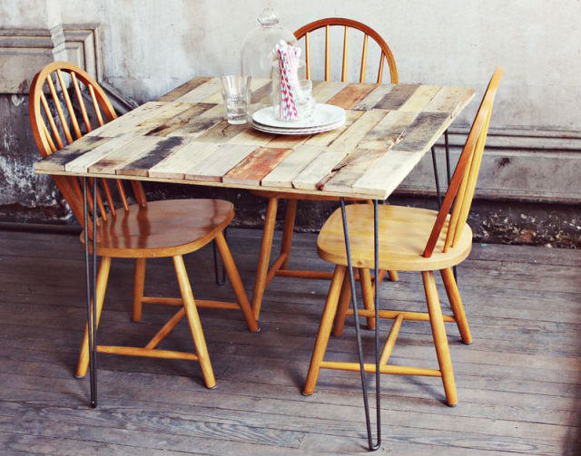 diy pallet table idea by a beautiful mess