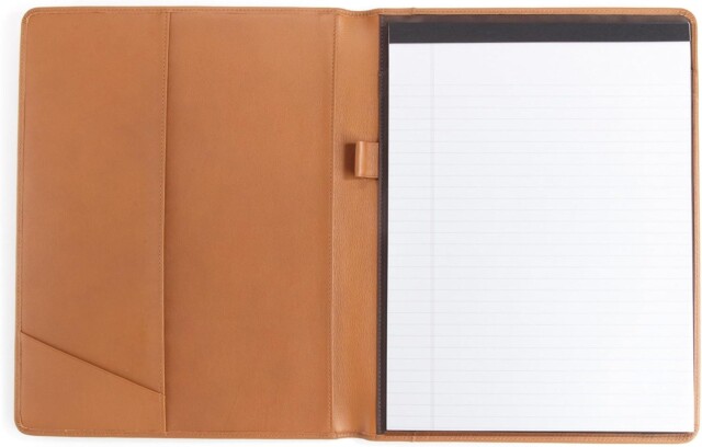 Leatherology Cognac Standard Padfolio for gifts for dad from daughter