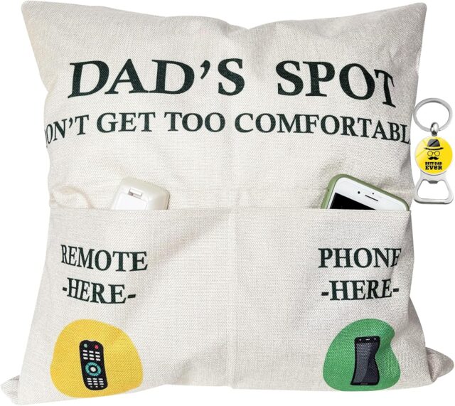 Dad's Spot Throw Pillow