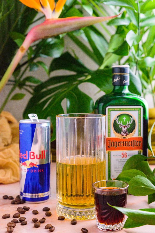 ingredients needed for a Jager Bomb Shot