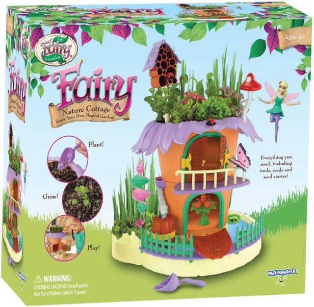 My Fairy Garden — Nature Cottage Toy Figurine and Plant Kit for gifts for girls