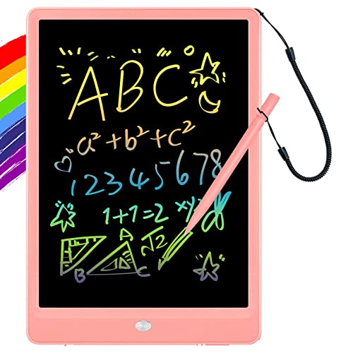 ORSEN LCD Writing Tablet 10 Inch, Colorful Doodle Board Drawing Pad for Kids , Educational Christmas Toys Gifts for 3-6 Year Old Girls Boys (Pink)