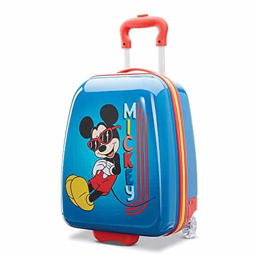 AMERICAN TOURISTER Kids' Disney Hardside Upright Luggage, Mickey, Carry-On 18-Inch