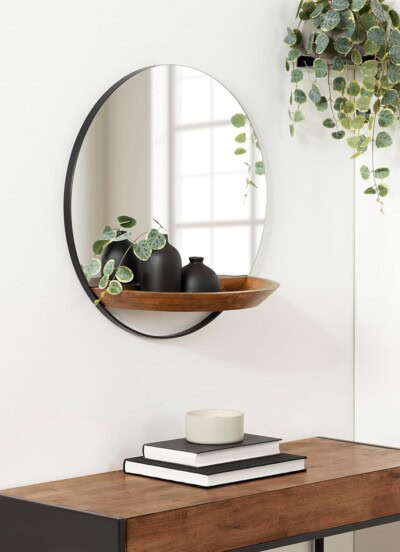 Wall Mirror with Shelf