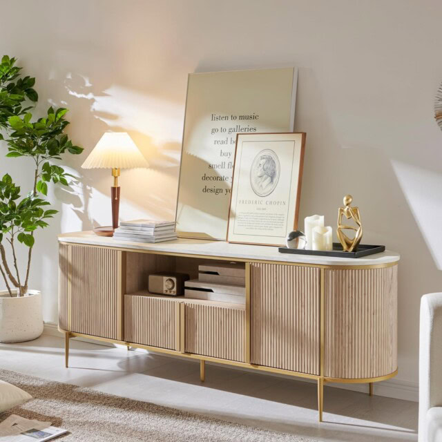 Fluted Console Cabinet for Amazon home decor 