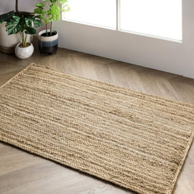 Jute Hand Woven Area Rug from Amazon home decor
